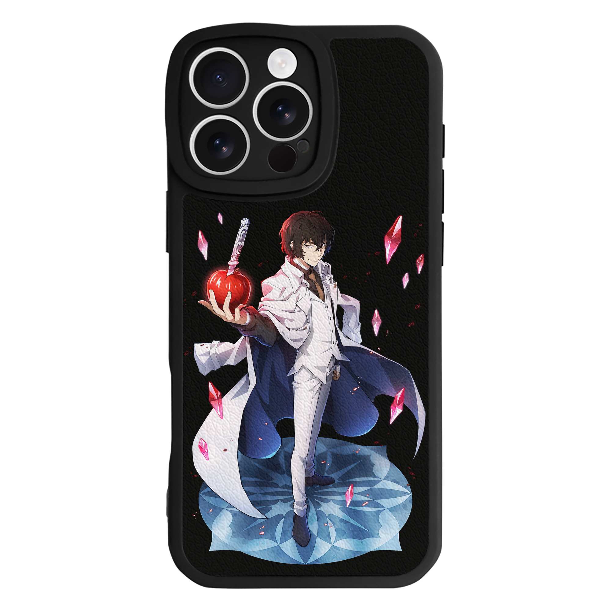 （画像用） 文豪ストレイドッグス Bungo Stray Dogs 【iPhone 16シリーズ対応】シリコンスマホケース（レザー調） 材質：シリコン